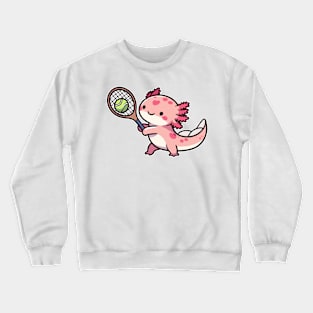 Axolotl funny Play Tennis Crewneck Sweatshirt